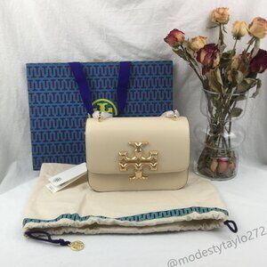 Tory Burch SMALL ELEANOR BAG New Cream NWT